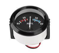 Rundes 2-Zoll-52-mm-Auto-Amperemeter-Voltmeter, 60-0-60A-AMP-Messgerät, Voltmeter, Universell Elektrisches Voltmeter-Messgerät für Truck Marine ATV UTV Messgeräte