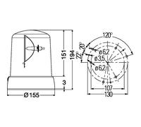 Rundumkennleuchte HELLA 2RL 008 061-111