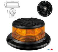 Rundumleuchte 8-LED Warnleuchte 9/32V flacher Sockel Kennleuchte E-Zulassung
