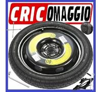 Ruotino Seat Ateca 135/90 R16 Notrad Stahlfelge 5-Loch Schwarz Ersatzrad Kit