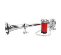 Rupse Hupe 12V, Luft Horn Kit mit Kompressor, 118DB | Air Horn LKW, 450 mm, -40℃ to +65℃, für Auto PKW Booten Züge Vans, Silber