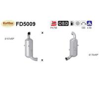 AS Ruß-/Partikelfilter, Abgasanlage für PEUGEOT CITROËN 1731XP 1731EN 1731JT FD5009