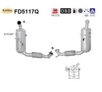 ✅ Ruß-Partikelfilter für Ford Fiesta 6, 1.6 TDCi, 55/70kW, Silizium, Euro 5