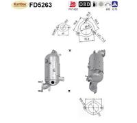 AS Ruß-/Partikelfilter, Abgasanlage für HYUNDAI FD5263