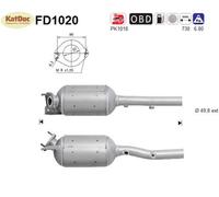AS Ruß-/Partikelfilter, Abgasanlage für RENAULT FD1020