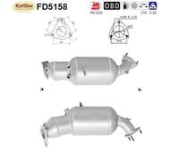 AS Ruß-/Partikelfilter, Abgasanlage für SEAT FD5158