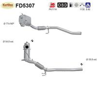 ✅ Ruß-Partikelfilter für VW Passat B6, 2.0 TDI, 125kW, Euro 5