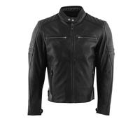 Rusty Stitches Super Jari V2 Motorrad Lederjacke, schwarz, Größe 5XL für Männer