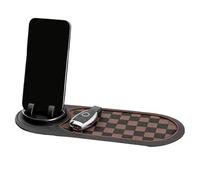 Rutschfeste Matte Für Armaturenbrett | Rutschfeste Organizer Ablage Mit Parkscheibe | Smartphone Halterung Mit Parkscheibe - Für Auto Armaturenbrett Innenraum Fahrzeuge Lastkraftwagen Navigation Und S