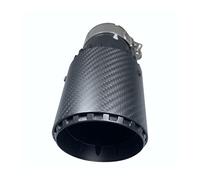 rweuiui Matt Schwarz Universal Carbon Auspuffblenden 1 STÜCK Auto Styling Edelstahl Schalldämpfer Endrohr Auspuffrohr Spitze Schalldämpferrohr Auto-Auspuffrohr (Farbe : Inlet70-101mm)