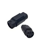 RWRAPS Adapter für Elektrofahrzeuge EV-Adapter Typ 2 auf GBT EV-Adapter 1/3 Phase 32A GB/T auf IEC62196-2 Typ2 Ladeanschluss for Elektrofahrzeuge (Color : Gbt to type2 22kw)