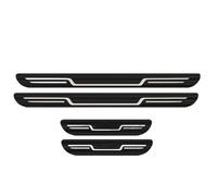 RYOSRKQMK 4Stück Einstiegsleisten für Opel Mokka B/Mokka-e MJ22 | Edition/Elegance 2021-2023 2024 2025-2026 Kohlefaser Auto Türschweller Aufkleber Schutz,Wasserdichter Kratzfester Einstiegsschutz,E