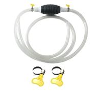 RZXBB Manuelle Siphonpumpe mit PVC-Schlauch und Schlauchklemme - Handpumpe für Benzin, Diesel, Wasser, Öl - Benzinpumpe für Kanister, Fasspumpe, Ölabsaugpumpe, Kraftstoffpumpe, Absaugpumpe (1M)