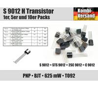 S9012 H Silizium Transistor PNP TO-92 (STS 2SC C 9012) Universal Verstärker