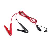 SAE Schnellverbinder Kabel 12V - SAE-Anschluss mit Krokodilklemmen, 2-poliger SAE Adapter für Batterieladegerät, Solarmodul, Motorrad, Auto, Rasenmäher, Power-Clip Ladeverlängerungskabel