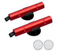 Safe Pro X Auto 2-in-1 Gurtschneider & Nothammer | Professioneller Fensterbrecher mit Testglas | Notfallhammer mit Gurtcutter für PKW & Busse | Sicherheitswerkzeug Set (Rot, 2 Stück)