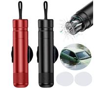 Safe Pro X Auto - Gurtschneider Notfallhammer 2 Stück - 2 in 1 Notfallhammer Aut