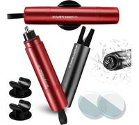 Safe Pro X Auto Notfallhammer 2 Stück, 2 in 1 Gurtschneider & Glasbrecher, Siche