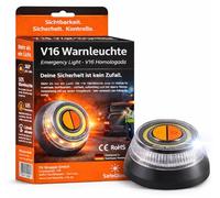 Safeglow® Warnleuchte V16 Notlicht 2027 IDIADA Zulassung Nr. PC21020060 - Warndreieck - Pannendreieck - EU Zulassung - für Auto & Motorrad