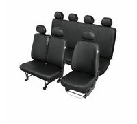 Saferide | 1+2+4 7-Sitzer Schwarz Set Komplettset Sitzbezüge Wohnmobil Autositzbezüge Transporter Sitzbezug Schonbezug Schonbezüge Autoschonbezug Sitzauflagen Sitzschutz Auto Practical