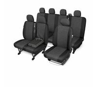Saferide | 1+2+4 mit Tisch 7-Sitzer Schwarz Set Komplettset Sitzbezüge Wohnmobil Autositzbezüge Transporter Sitzbezug Schonbezug Schonbezüge Autoschonbezug Sitzauflagen Sitzschutz Auto Ares