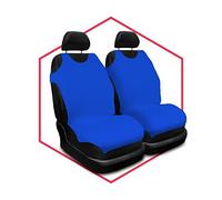 Saferide 2er Set Autositzbezüge PKW universal | Auto Sitzbezüge Polyester Blau für Airbag geeignet | für Vordersitze | 1+1 Autositze vorne