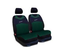 Saferide 2er Set Autositzbezüge PKW universal | Auto Sitzbezüge Polyester Grün für Airbag geeignet | für Vordersitze | 1+1 Autositze vorne