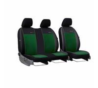 Saferide 2er Set Autositzbezüge Transporter universal | Bus Sitzbezüge Kunstleder Grün für Airbag geeignet | für Vordersitze | 1+2 Autositze vorne Nicht teilbar