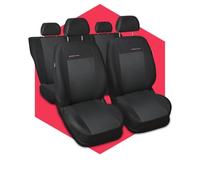 Saferide 3er Set Autositzbezüge PKW universal | Auto Sitzbezüge Polyester Grau für Airbag geeignet | für Vordersitze und Rückbank | 1+1 Autositze vorne und 1 Sitzbank hinten teilbar 2 Reißverschlüsse