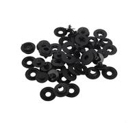 SageFurned 15er Set Auto Fußmatten Clips aus Kunststoff 3-in-1 Befestigung rutschfest für Teppiche Passform Schwarz Durchmesser 35,8 mm