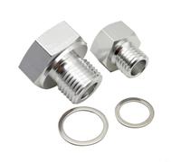 SageFurned Adapter für Öldruck und Kühlmitteltemperatur Messgerät, Ersatz für LS1 4.8L 5.3L 6.0L Swap, Aluminium für m16 Gewinde Fitting Kit