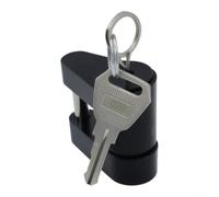 SageFurned Metall Diebstahlschutz Schloss 1/4 Zoll Robust | Hochwertiges Metall, schwarze Beschichtung, für rostbeständig, für wohnwagen und Boote, 1/4 Zoll Größe