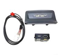 SageFurned USB Anschluss Hinten 5QD035726L Für Skoda für kodiaq Karoq Armlehne Ladebuchse Adapter Kabel Set Schwarz ABS Ersatzteil(B)