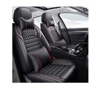 SAHFEE Sitzbezüge Auto Autositzbezüge Universal Set für Skoda Kamiq Superba Superba 2 Superba 3 Superba 3V Yeti Octavia 5E Tuning Auto Zubehör,Schwarz-Rot-Linie Deluxe