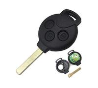 SALPIE Funkfernbedienung mit Frequenz 433Mhz - Schlüsselgehäuse für Auto, Schwarz, 3 Tasten, kompatibel mit Smart 451 - Mercedes Benz