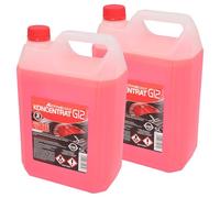 SAMETRUCK G12 / G11 Kühlerfrostschutz -80°C 5L Kühlflüssigkeit Konzentrat Antifreeze LKW PKW (G12 (Rot), 2X 5L)