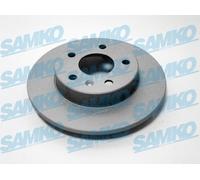 SAMKO 2x Bremsscheibe hinten voll für Opel Zafira A Großraumlimousine T98 Astra