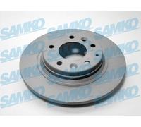 SAMKO 2x Bremsscheibe hinten voll passend für Mazda 323 C IV BG BJ GF