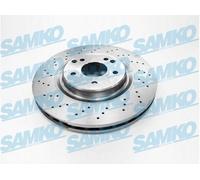 SAMKO 2x Bremsscheibe vorne belüftet für Mercedes-Benz C-Klasse T-Model S203