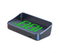 Sandyseptember Auto Head Up HD Display GPS Tacho Windschutzscheibe KMH Digital HUD Windschutzscheibe Projektor USB Anschluss für alle Autos (KM/H)