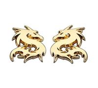 SANQIUTOU Auto Emblem Aufkleber, Abzeichen Dekoration für Honda Jazz 1(I) Typ GD BJ 2001-2008, Frontgrill Karosserie Kofferraum Dekoration Logo, Autoaufkleber Tuning,Gold