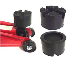 sarian Gummiauflagen zum Reifenwechseln über 50 Varianten Rangierwagenheber Wagenheber Hebebühne Gummiklotz Auflage Unterstellbock Gummiblock Auto KFZ PKW Schutz Kratzer rund eckig