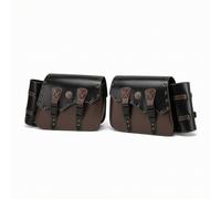 Satteltaschen mit Schnallenverschluss Retro Motorrad-Satteltasche Zweifarbig
