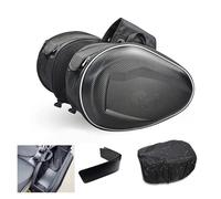 Satteltaschen wasserdichte Motorrad-Satteltasche Oder Motorrad-Seitenhelm-Reisetaschen Und Regenschutz EIN Paar Sturzbügeltaschen(Pu and Plastic)