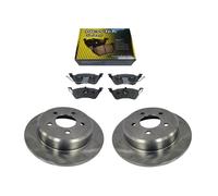 Satz 2 X Hinten Bremsscheibe + Newtek Keramik Bremsbeläge Für Chrysler Grand /