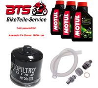 Satz 3L Öl, Filter, Ablassschraube passend für Kawasaki VN Classic 1600 ccm 17