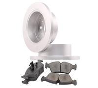 Satz Bremsscheiben voll + Bremsbeläge hinten für Fiat Bravo II 1.4 T-Jet 1.9 D