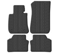Satz Gummimatten kompatibel mit BMW 3er E90/E91 2005-2012 (T Profil 4-teilig + Montage-clips)
