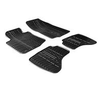 Satz Gummimatten kompatibel mit Citroen C1 / Peugeot 107 / Toyota Aygo 2005-2009 (T Profil 4-teilig + Montage-clips)
