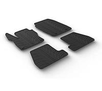 Satz Gummimatten kompatibel mit Ford Focus 3/5 türer + ST 2015-2018 (T Profil 4-teilig + Montage-clips)